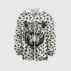 Куртка с капюшоном детская Tiger Dreams, цвет: 3D-белый