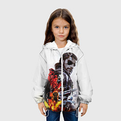 Куртка с капюшоном детская Metal gear solid 2, цвет: 3D-белый — фото 2