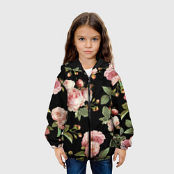 Куртка с капюшоном детская TOP Roses, цвет: 3D-черный — фото 2