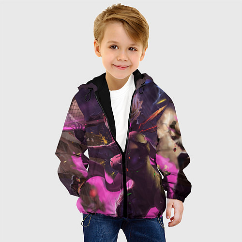 Детская куртка Фиора / 3D-Черный – фото 4