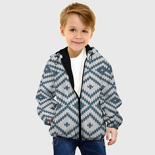 Детская куртка Свитер 3 / 3D-Черный – фото 4