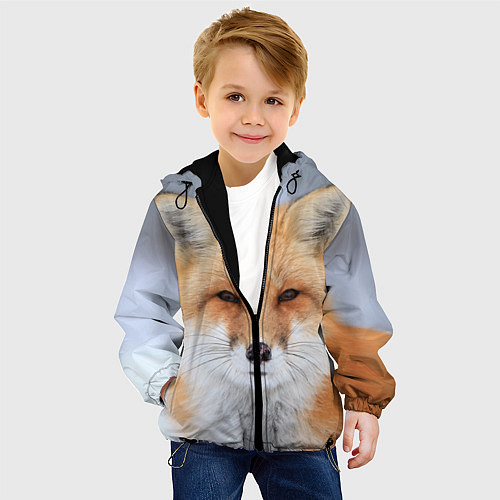 Детская куртка Хитрая лиса / 3D-Черный – фото 4