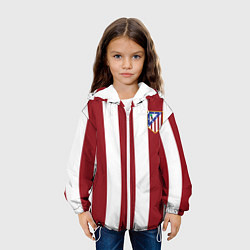 Куртка с капюшоном детская Атлетико Мадрид, цвет: 3D-белый — фото 2