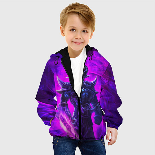 Детская куртка Пурпурный / 3D-Черный – фото 4