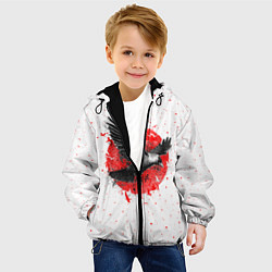 Куртка с капюшоном детская Черный ворон, цвет: 3D-черный — фото 2