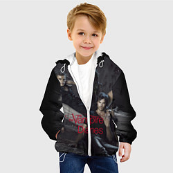Куртка с капюшоном детская Дневники вампира, цвет: 3D-белый — фото 2