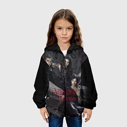 Куртка с капюшоном детская Дневники вампира, цвет: 3D-черный — фото 2