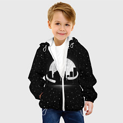 Куртка с капюшоном детская Лунные объятия, цвет: 3D-белый — фото 2