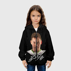 Куртка с капюшоном детская Тарасенко, цвет: 3D-черный — фото 2