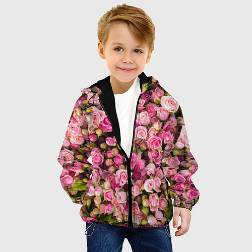Детская куртка Розовый рай / 3D-Черный – фото 4