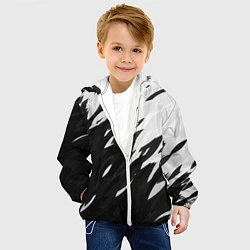 Куртка с капюшоном детская Black & white, цвет: 3D-белый — фото 2