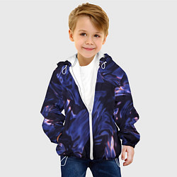 Куртка с капюшоном детская Нефть, цвет: 3D-белый — фото 2