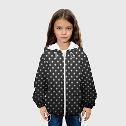 Куртка с капюшоном детская Black Milk: Stars Black, цвет: 3D-белый — фото 2