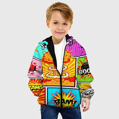 Детская куртка Pop Art / 3D-Черный – фото 4