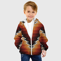 Куртка с капюшоном детская Вышивка, цвет: 3D-белый — фото 2