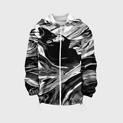 Куртка с капюшоном детская Серые краски, цвет: 3D-белый
