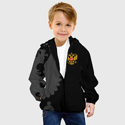 Куртка с капюшоном детская Russia - Black collection, цвет: 3D-черный — фото 2