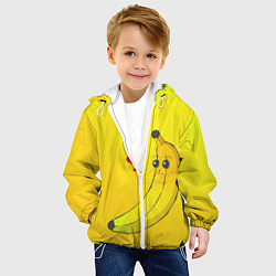 Куртка с капюшоном детская Just Banana (Yellow), цвет: 3D-белый — фото 2