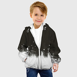 Куртка с капюшоном детская Ночная полянка, цвет: 3D-белый — фото 2