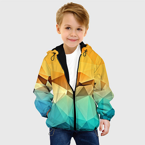 Детская куртка Битва геометрий / 3D-Черный – фото 4