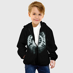 Куртка с капюшоном детская Чужой в желудке, цвет: 3D-черный — фото 2