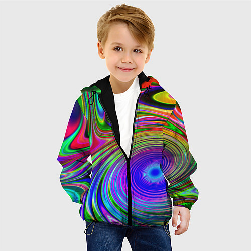 Детская куртка Галлюцинации / 3D-Черный – фото 4