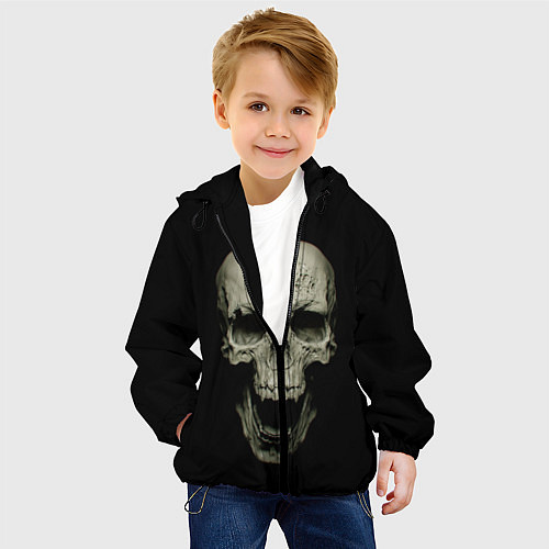 Детская куртка Череп вампира / 3D-Черный – фото 4