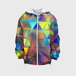 Детская куртка Разноцветные треугольники