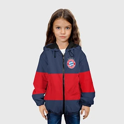 Куртка с капюшоном детская Bayern Munchen - Red-Blue FCB 2022 NEW, цвет: 3D-черный — фото 2