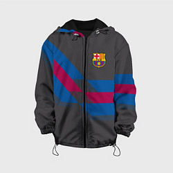 Куртка с капюшоном детская Barcelona FC: Dark style, цвет: 3D-черный