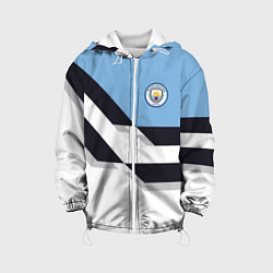 Куртка с капюшоном детская Manchester City FC: White style, цвет: 3D-белый
