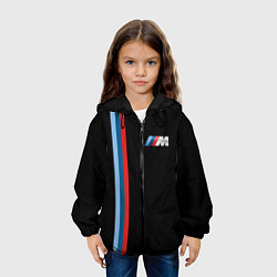 Куртка с капюшоном детская BMW BLACK COLLECTION БМВ, цвет: 3D-черный — фото 2