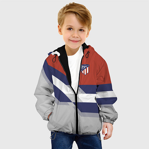 Детская куртка Atletico FC: Grey style / 3D-Черный – фото 4