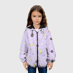 Куртка с капюшоном детская Сейлор Мур, цвет: 3D-черный — фото 2