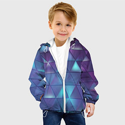 Куртка с капюшоном детская Beautiful abstract, цвет: 3D-белый — фото 2