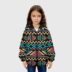 Куртка с капюшоном детская Ethnic of Egypt, цвет: 3D-черный — фото 2