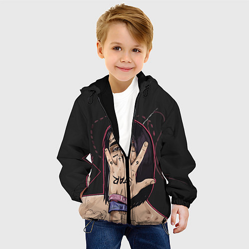 Детская куртка Face Star / 3D-Черный – фото 4