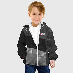 Куртка с капюшоном детская BMW: Black Design, цвет: 3D-белый — фото 2