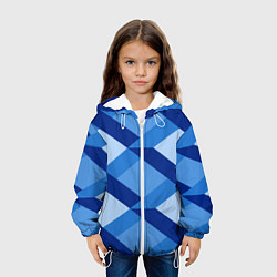 Куртка с капюшоном детская Линий геометрия, цвет: 3D-белый — фото 2