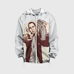 Куртка с капюшоном детская Eminem: Street Music, цвет: 3D-белый