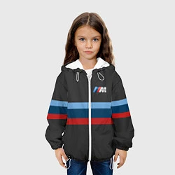 Куртка с капюшоном детская BMW 2018 M Sport, цвет: 3D-белый — фото 2