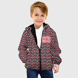 Куртка с капюшоном детская PUBG: Red Style, цвет: 3D-черный — фото 2
