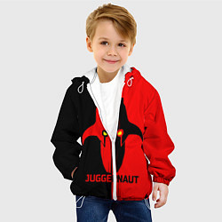 Куртка с капюшоном детская Juggernaut Blood, цвет: 3D-белый — фото 2
