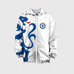 Куртка с капюшоном детская FC Chelsea: White Lion, цвет: 3D-белый