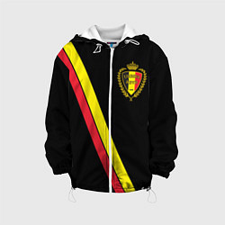 Куртка с капюшоном детская Сборная Бельгии, цвет: 3D-белый