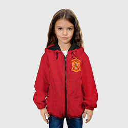 Куртка с капюшоном детская Сборная Испании, цвет: 3D-черный — фото 2