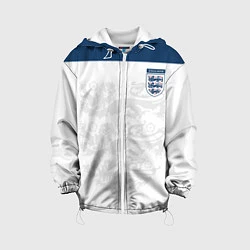 Куртка с капюшоном детская Сборная Англии, цвет: 3D-белый