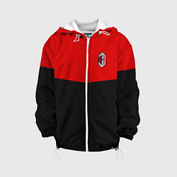 Куртка с капюшоном детская АC Milan: R&B Sport, цвет: 3D-белый