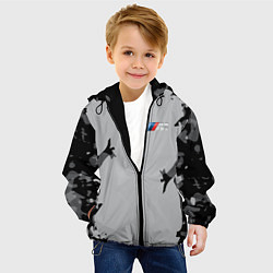 Куртка с капюшоном детская BMW 2018 M Sport Creative, цвет: 3D-черный — фото 2