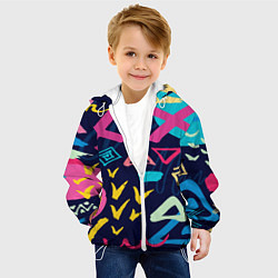 Куртка с капюшоном детская Юное творчество, цвет: 3D-белый — фото 2